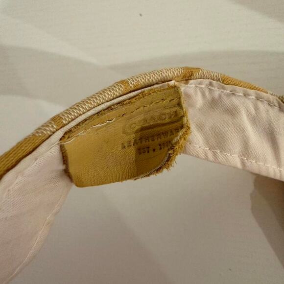 Vintage Y2K Coach Signature Visor Hat
